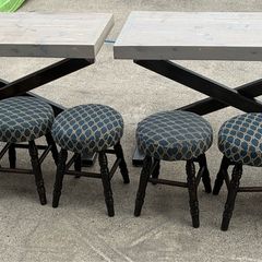 Tables and bar stools