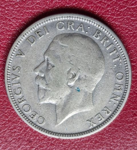 1930 United Kingdom  1 Florin - George V 3rd issue Silver coin