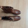 DejaVu Brown Ankle Boots - Faux Leather Image 7