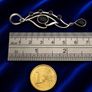 Vintage 925 Sterling Silver & Dark Smoky Quartz Pendant Image 10