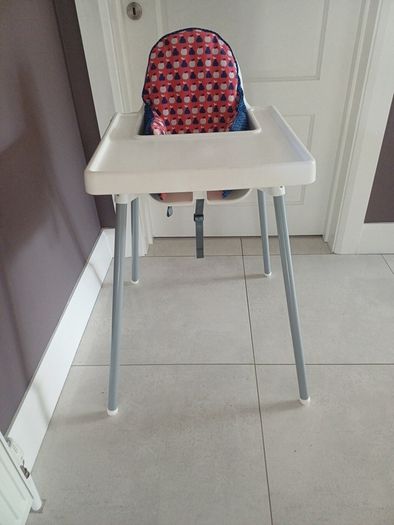 Ikea High Chair with supporting cushion