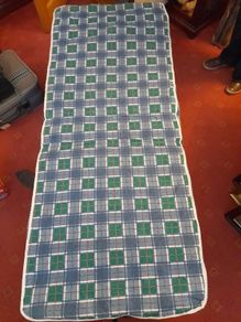 fold up camp bed with  mattress