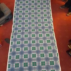fold up camp bed with  mattress