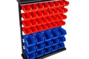 47 Bin Storage Rack With Small + Large Lin Bins / Boxes