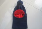 Womens Winter Knit Hat Beanie Peaked Windproof Thermal Scarf Ski Face Mask