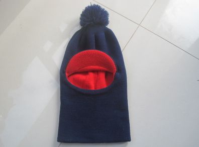Womens Winter Knit Hat Beanie Peaked Windproof Thermal Scarf Ski Face Mask