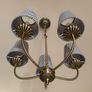 M&S striped chandelier ceiling light Image 2