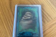 2016 Topps Star Wars Masterwork Green Metallic 42/50 Jabba The Hutt