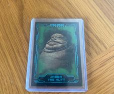 2016 Topps Star Wars Masterwork Green Metallic 42/50 Jabba The Hutt