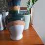 Clay decorative vase, hand painted H32 cm Image 8