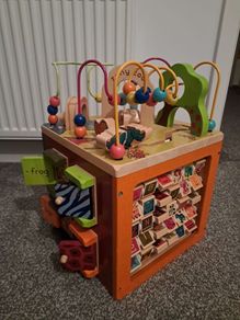 Wooden Activity Cube toy