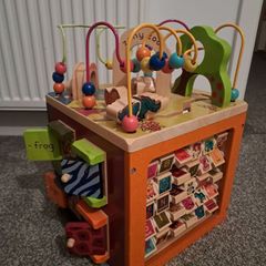 Wooden Activity Cube toy