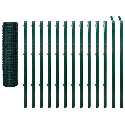 Euro Fence Steel 25x1.7 m Green