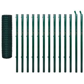 Euro Fence Steel 25x1.7 m Green