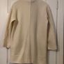 Cream Wool Blend Coat - Size M Image 2