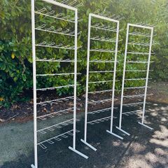 Large White Display Stands - Three Available