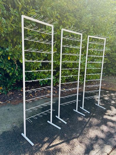 Large White Display Stands - Three Available