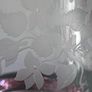 Vintage Caithness Glass Vase / Bowl with Etched Flower Design Image 4