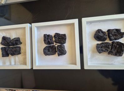 Original Signed Irish Art - Martin De Porres Wright 'The Twelve Bens' Turf Triptych Set