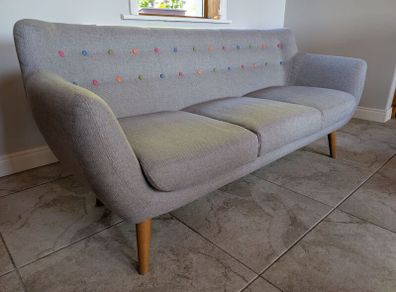 3 Seater Retro Sofa