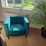 armchair green velvet Image 4