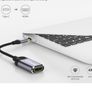 QGeeM USB-C Type (Thunderbolt 3 Compatible) HDMI Female (UHD 4K/30Hz) Gold-Plated/Nylon Braided/Aluminum Alloy Adapter Cable (Brand New/Warranty) Image 5