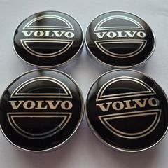 Volvo centre caps 60mm (Black) FREE POST