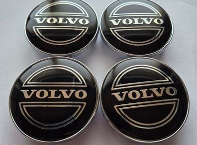 Volvo centre caps 60mm (Black) FREE POST