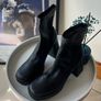 Black chunky platform boots / size 7 (40) Image 2