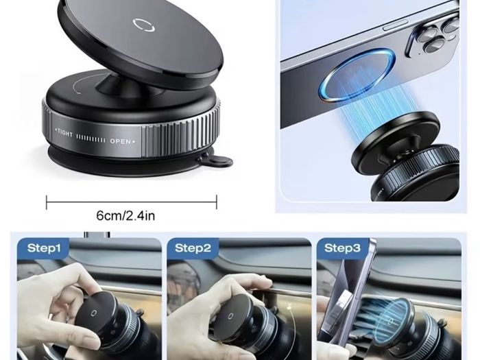 5 in 1 Magnetic Car Phone Holder 360 Foldable Suction Mount Universal GPS