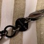 Dyrberg/Kern Gunmetal Necklace with Faceted Pendants Image 2
