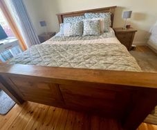 Oak King bed frame