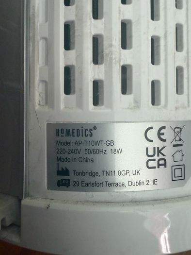 Homedics eir purifier