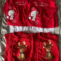 Christmas babygro, leggings & tops 6-9 months
