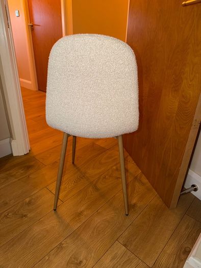 Sostrene and Greene Clara cream Boucle dining chair