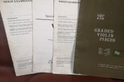 Violin Exam papers, sight reading and method book, Grade 1-5