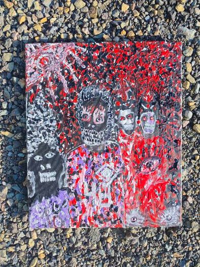Never satisfied  original acrylic painting