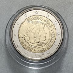 Malta 2 Euro Base Metals Circulated Coin 2022 - United Nations - Women, Peace, and Security