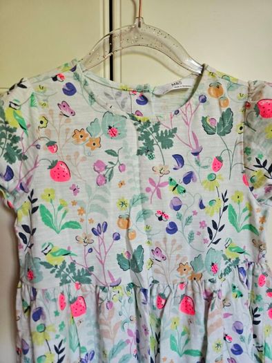M&S Girls Summer Colourful Dress 6-7 Years