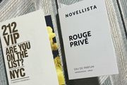 212 vip by Carolina Herrera and novellista rouge prive perfume sample