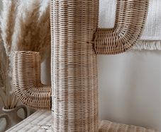 Wicker Cactus Decorative Piece