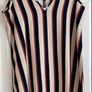 Size 12 Ladies Navy Striped Linen Mix Dress by Next Image 5