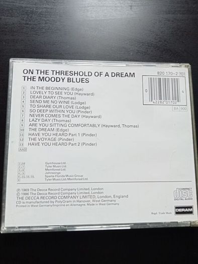 The Moody Blues - On The Threshold of a Dream CD