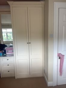 Solid cream wardrobe and dressing table