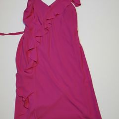 Pink Dress Size 42  UK 14 Ruffle Detail Worn Once