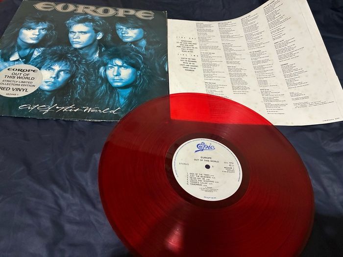 Europe red record vinyl LP
