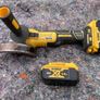 Dewalt 18V 5 inch grinder and two 5AH batteries Image 2
