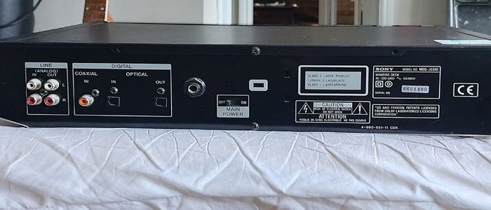 Sony Mini disc recorder MDS JE 510