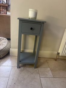 Small grey unit / side table/ locker