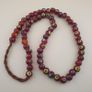 Vintage African Style Beautiful Eyes Glass Beads Strand 22 inches Image 9